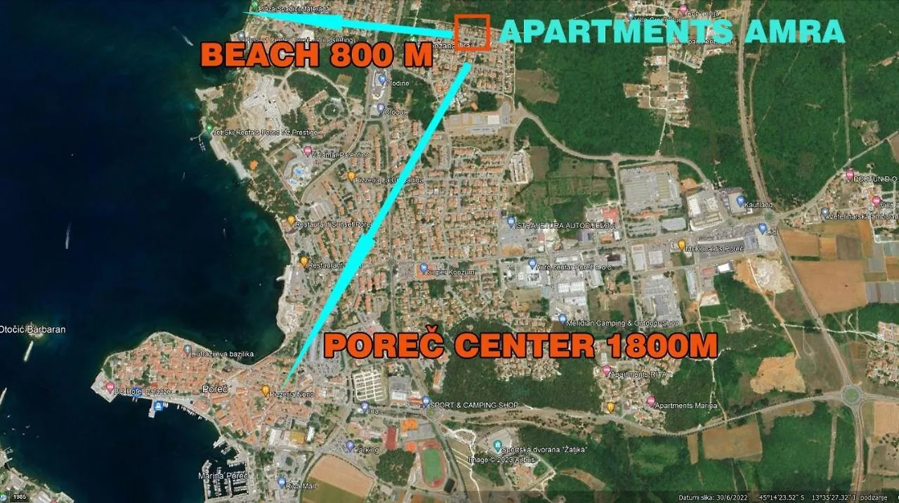 Villa Amra Apartments In Porec For Max 27 Persons